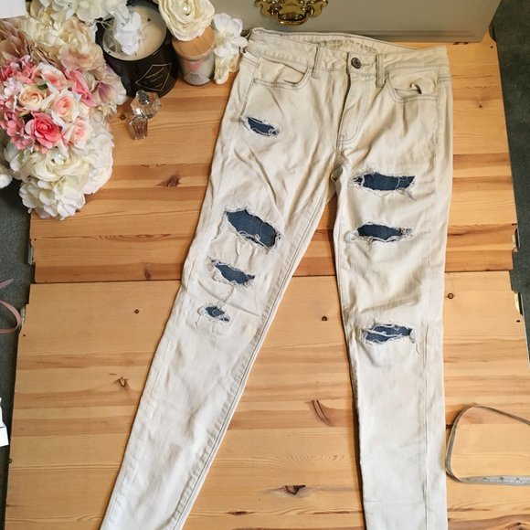 2 Pairs Distressed Ripped Comfy Mom Stretch Jeans - Picture 2 of 16